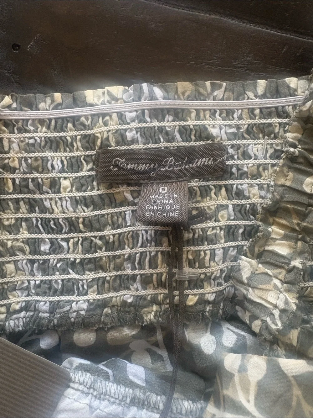 Tommy Bahama Women’s Silk Cotton Floral Smocked Tank Top Size S Resort Cami - Picture 5 of 11